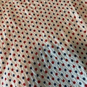 Jcrew polka dotted strapless dress